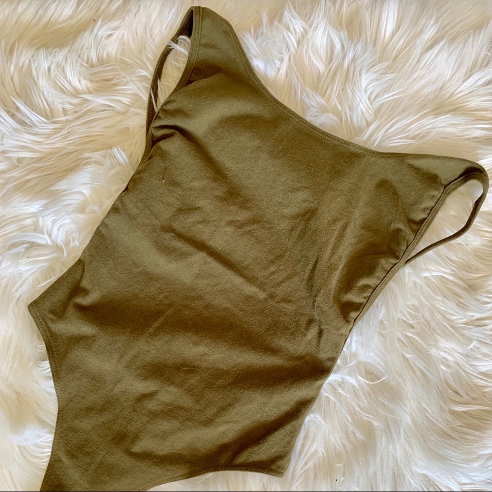 American Apparel | Green Low Back Bodysuit
